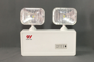 Wiederaufladbare LED-Notfallleuchte mit zwei Köpfen und wartungsfreiem Betrieb