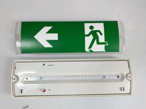 LED-Notfallleuchte mit wiederaufladbarem Akku und Piktogramm zum Verlassen