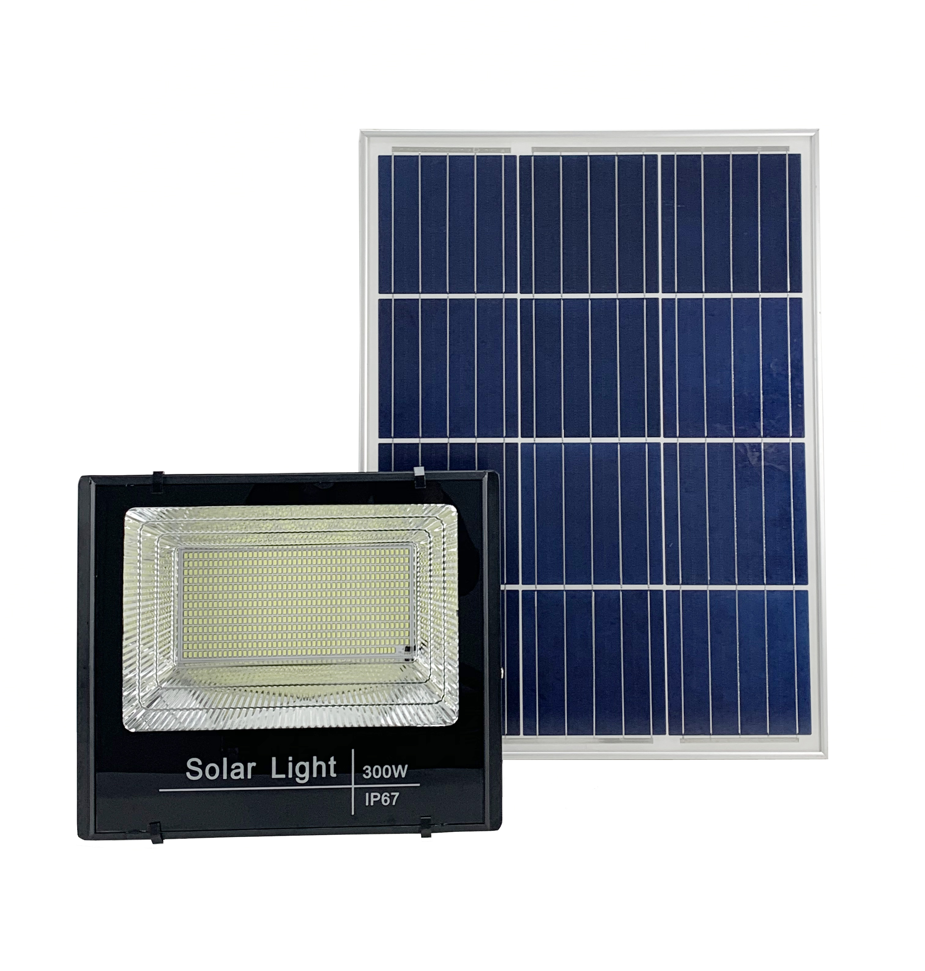 Solarleuchte, Solarstraßenlaterne, Solarflutlicht, Batteriekapazitätsanzeige, 50 W, 100 W, 200 W, 300 W, für den Außenbereich 