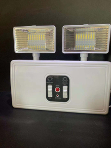 LED-Notfalllampe mit wiederaufladbarem Akku, 2 x 2,5 W, Doppelköpfe