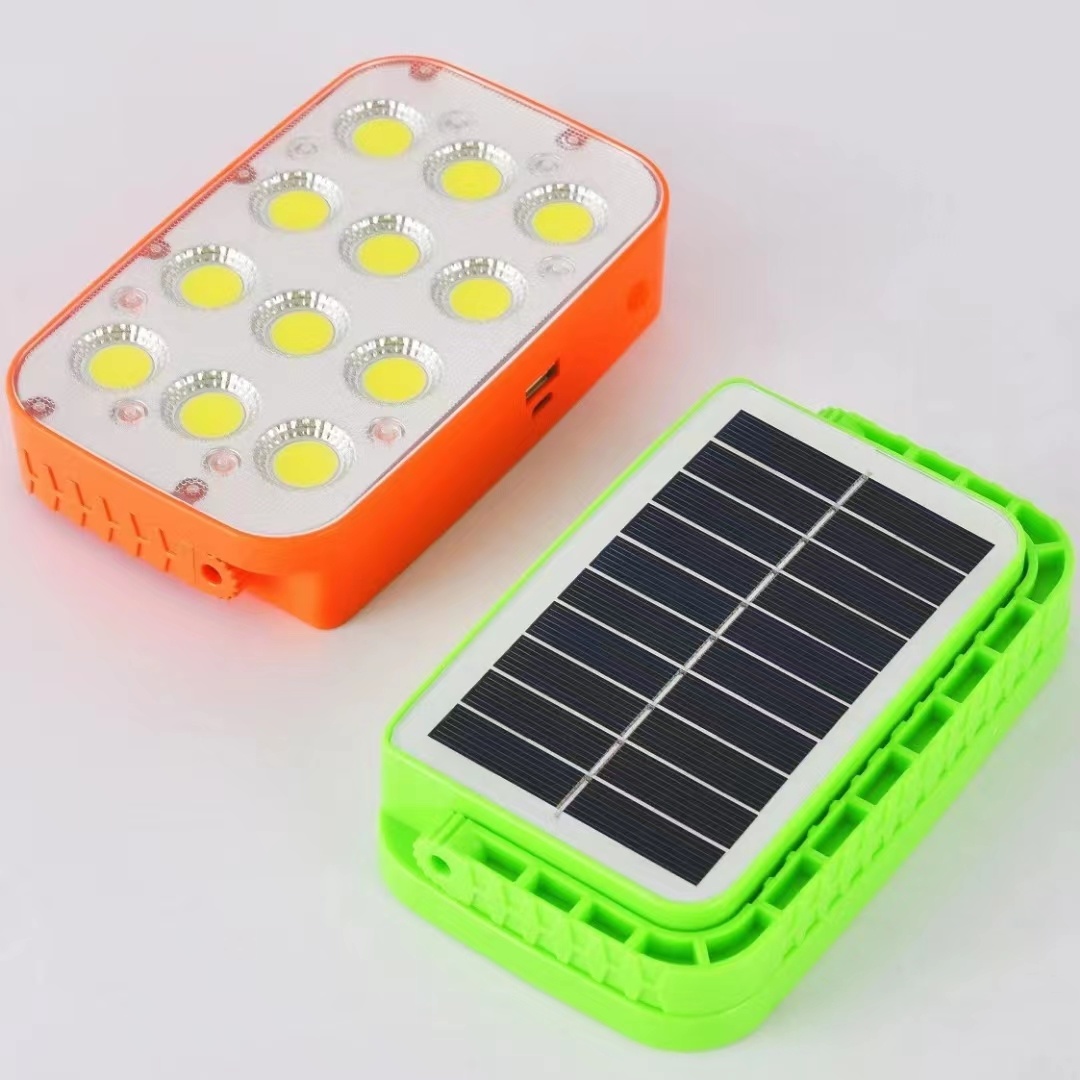 Tragbares Solar-LED-Licht, integrierte Solaraufladung, Solarbeleuchtungssystem