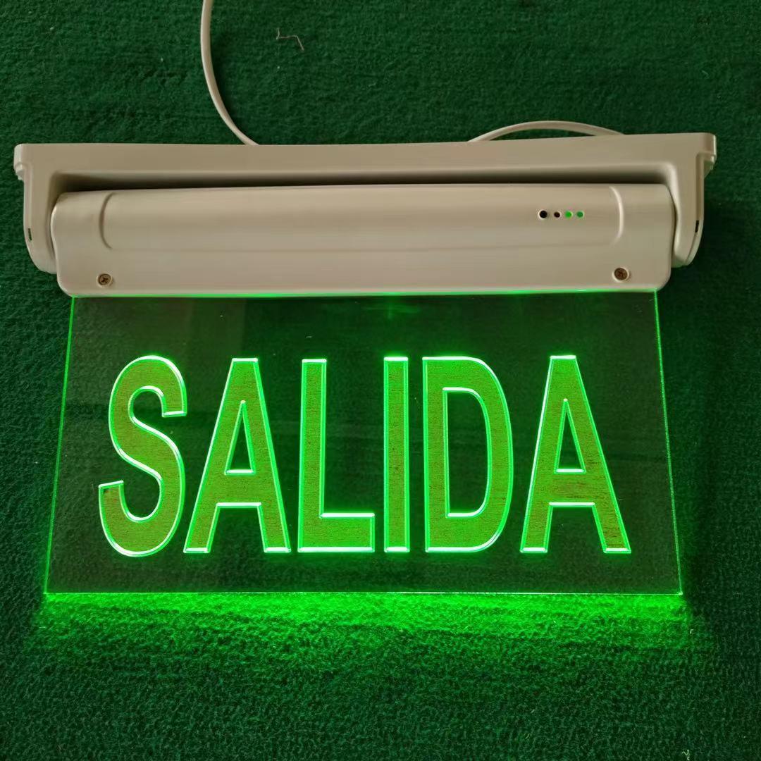 LED-kundenspezifischer Seidendruck / transparente Acrylplatte, transparente Sicherheits-Notausgangsleuchte