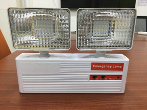 Wiederaufladbares LED-Sicherheits-Notlicht mit zwei Köpfen